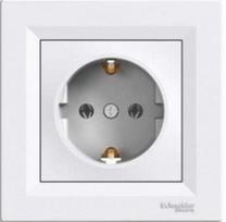Kištukinis lizdas Schneider Electric Asfora EPH2900121, su įžeminimu, balta sp.