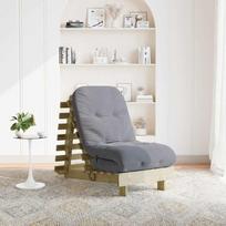 Futono sofa-lova su čiužiniu, 60x206x11cm, impregnuota pušis