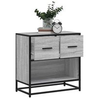 naktinė spintelė Pilka Sonoma 60x31x60 cm Mediena ir metalas