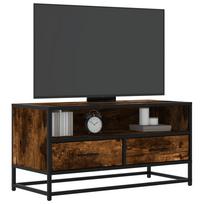 Televizoriaus spintelė, dūminė, 80x34,5x40cm, mediena/metalas