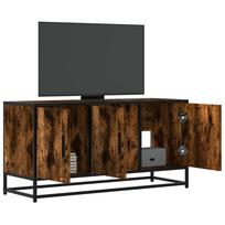 Televizoriaus spintelė, dūminė, 100x35x50cm, mediena ir metalas