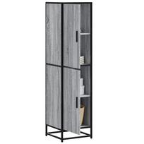 Highboard Gray Sonoma inžinerinis medis ir metalas