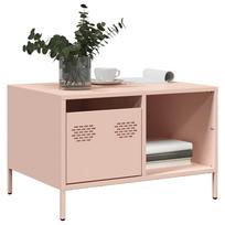 kavos staliukas rožinis 68,5x50x43,5cm šaltai valcuotas plienas
