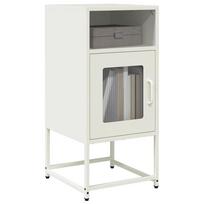 naktinė spintelė balta 36x39x78 cm šaltai valcuotas plienas