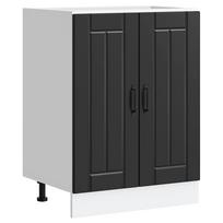 kriauklės pagrindo spintelė Lucca Black Engineered Wood
