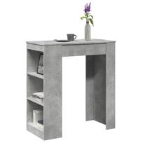 Baro stalas su lentynomis, betono, 95x47x103,5cm, mediena