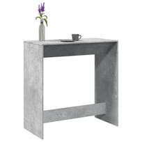 Baro stalas, betono pilkas, 102x50x103,5cm, apdirbta mediena