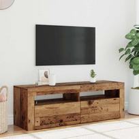 Televizoriaus spintelė su LED, medienos, 120x35x40cm, mediena