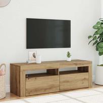 Televizoriaus spintelė su LED, artisano, 120x35x40cm, mediena