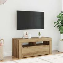 Televizoriaus spintelė su LED, artisano, 90x35x40cm, mediena