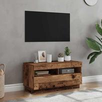 Televizoriaus spintelė su LED, medienos, 80x35x40cm, mediena