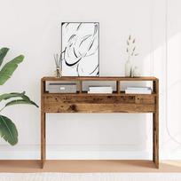 konsolinis stalas Senas medis 105x30x80 cm Inžinierinė mediena