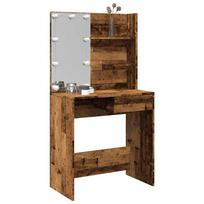 tualetinis staliukas su LED Old Wood 74,5x40x141 cm