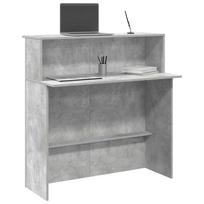 Registratūra, betono pilkas, 100x50x103,5 cm, apdirbta mediena