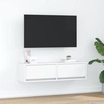 Televizoriaus spintelė su stalčių Balta 100 x 31 x 25.5 cm
