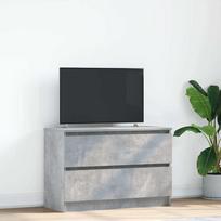Televizoriaus spintelė, betono pilka, 80x35x54 cm, mediena