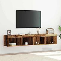 TV spintelių komplektas 2 pcs Sena mediena 80 x 30 x 30 cm