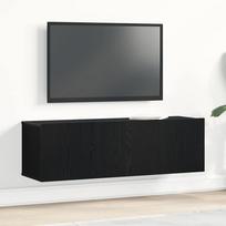 Televizoriaus spintelė Juodas ąžuolas 100 x 30 x 30 cm