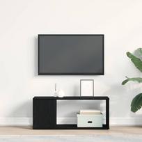 TV spintelių komplektas Juodas ąžuolas 80 x 24 x 32 cm