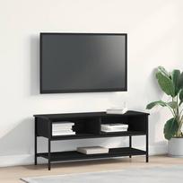 TV spintelių komplektas Juodas ąžuolas 100 x 35 x 45 cm