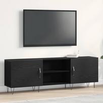 TV spintelių komplektas Juodas ąžuolas 150 x 30 x 50 cm