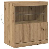 LED Bufetas Ruda 60,5 x 37 x 67 cm Apdirbta mediena