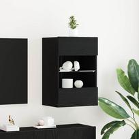 TV spintelių komplektas Juoda 40 x 30 x 60,5 cm