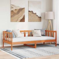 Lovos rėmas Vaško ruda 90 x 190 cm Kietos pušies mediena