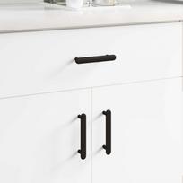 Spintelės rankena 12 pcs Juoda 121 x 16.6 x 28.3 mm Geležis