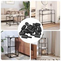 Atstumo varžtas 4865 pcs Juoda M4 Guma ir plienas