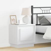 Šalia lovos spintelė 2 pcs Balta 44 x 34,5 x 45 cm