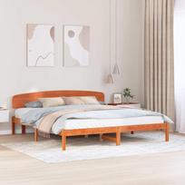 Lovos rėmas Vaško ruda 180 x 200 cm Kietos pušies mediena