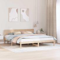 Lovos rėmas Natūrali 180 x 200 cm Kietos pušies mediena