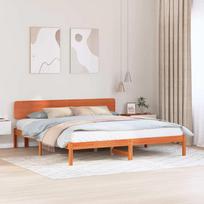 Lovos rėmas Vaško ruda 180 x 200 cm Kietos pušies mediena