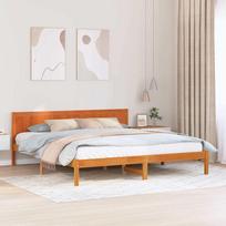 Lovos rėmas Ruda 180 x 200 cm Pušies medienos masyvas