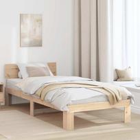 Lovos rėmas Natūrali 90 x 190 cm Kietos pušies mediena