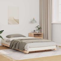 Grindų lovos rėmas Ruda 75 x 190 cm Pušies masyvas