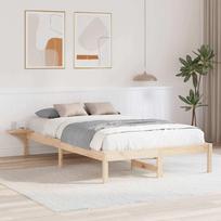 Lovos rėmas Natūrali 140 x 190 cm Kietos pušies mediena