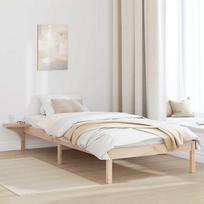 Lovos rėmas Natūrali 90 x 190 cm Kietos pušies mediena