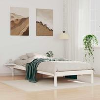 Lovos rėmas su šoninėmis stalelėmis Balta 100 x 220 cm