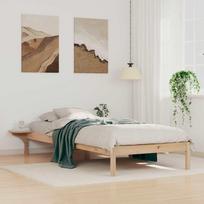 Lovos rėmas su šoninėmis stalelėmis Natūrali 100 x 220 cm