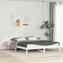 Lovos rėmas su šoninėmis stalelėmis Balta 180 x 220 cm