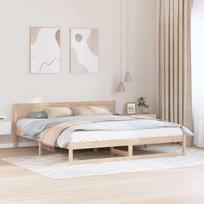 Lovos rėmas Natūrali 180 x 200 cm Kietos pušies mediena