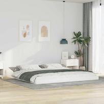 Lovos rėmas Balta 200 x 220 cm Kietos pušies mediena