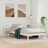Lovos rėmas Balta 90 x 200 cm Kietos pušies mediena