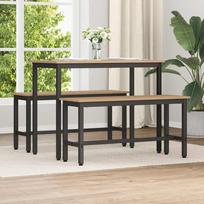 Valgomojo suolas 2 pcs Amatininkų ąžuolas 100 x 32,5 x 48,5 cm
