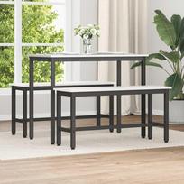 Valgomojo suolas Balta 100 x 32,5 x 49 cm Masyvi pušies mediena