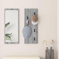 Prikabinamas paltas su saugykla Pilkas Sonoma 30 x 1,5 x 80 cm