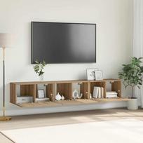 TV spintelių komplektas 3 pcs Ruda 60 x 30 x 30 cm