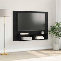 TV spintelių komplektas Juodas ąžuolas 120 x 23,5 x 90 cm